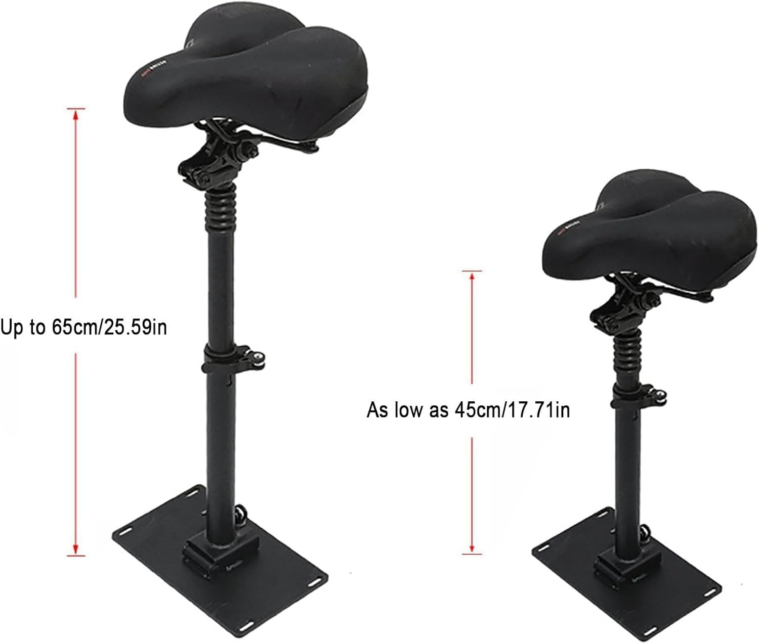 Generico Sedile Regolabile per Monopattino Elettrico con ammortizzatori, Ricambio per Segway Ninebot ZT3Pro - Esperienza di Guida Comoda e Resistente.