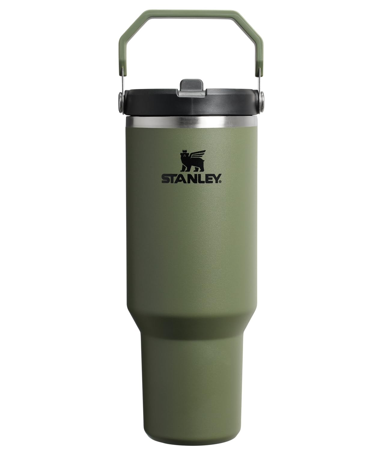 STANLEY IceFlow 2.0 Flip Straw Tumbler, 40 oz, Dried Pine | Easy Carry Handle | Twist On Lid and Flip Up Straw | Leak Resistant Water Bottle | Insulated Stainless Steel | BPA-Free