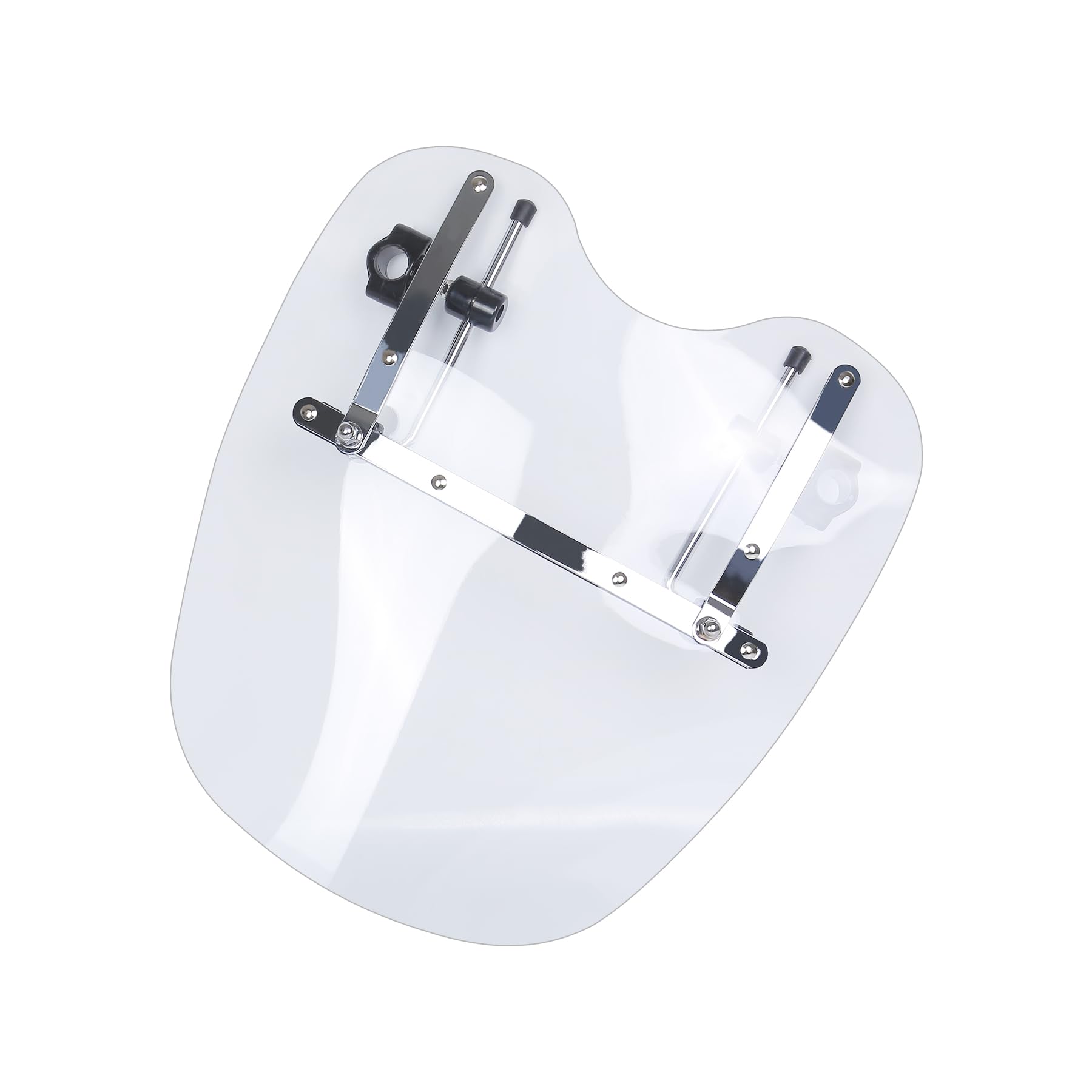 Deflectores de Parabrisas de Motocicleta Aptos para Harley Suzuki, Honda, Shadow, Yamaha, Kawasaki, Cruiser, Estándares (Blanco, 19 Inch)