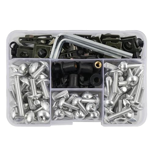 190���� �I�[�g�o�C�{�f�B���[�N�t�F�A�����O�{���g�X�N�����[�t���R���r�l�[�V�����Z�b�g �ɓK������NC750X ADV 350 FZ8 AF18 AF27 �A�N�Z�T���[ �I�[�g�o�C�̃l�W�A�{���g�A�i�b�g�A���i(Type F)