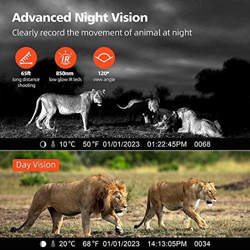 Camworld Solar Trail Camera,1080P 24Mp Solar Power Trail Camera With 32Gb Micro Sd Card, 0.1S Trigger Speed Ip66 Waterproof Hunting Game Camera With Night Vision,Trail Camera For Wildlife Hunting #TOP3