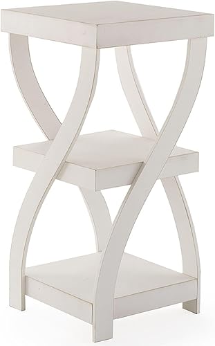 Miniatura 8 de Mesa auxiliar trenzada gris rústico