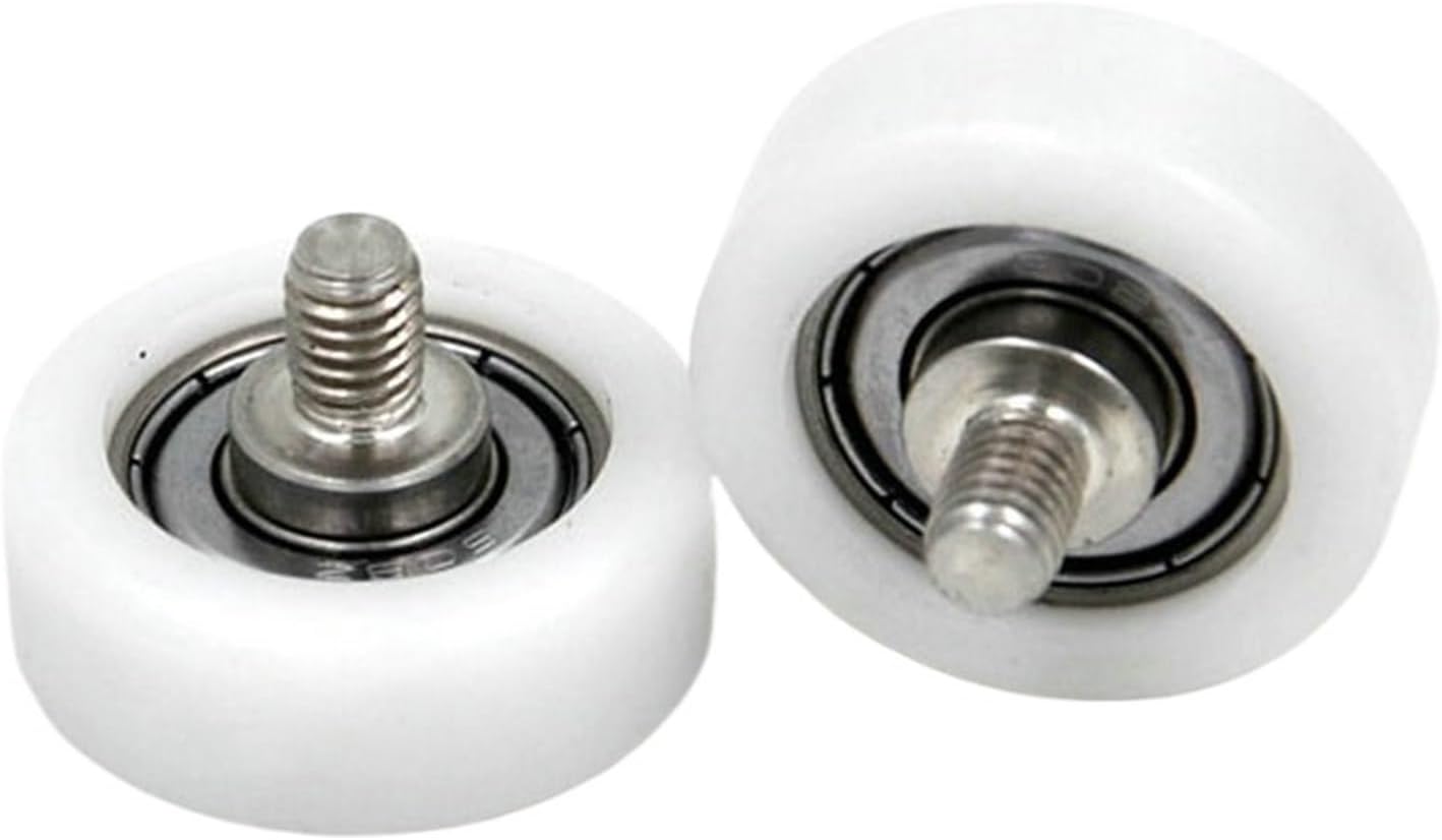 NISZA 1PCS BS60830-11C1L8M6 Diameter 30mm Plastic Bearing 30x11mm Installation Clearance 1mm POM Coated Door and Window Cash Box Roller