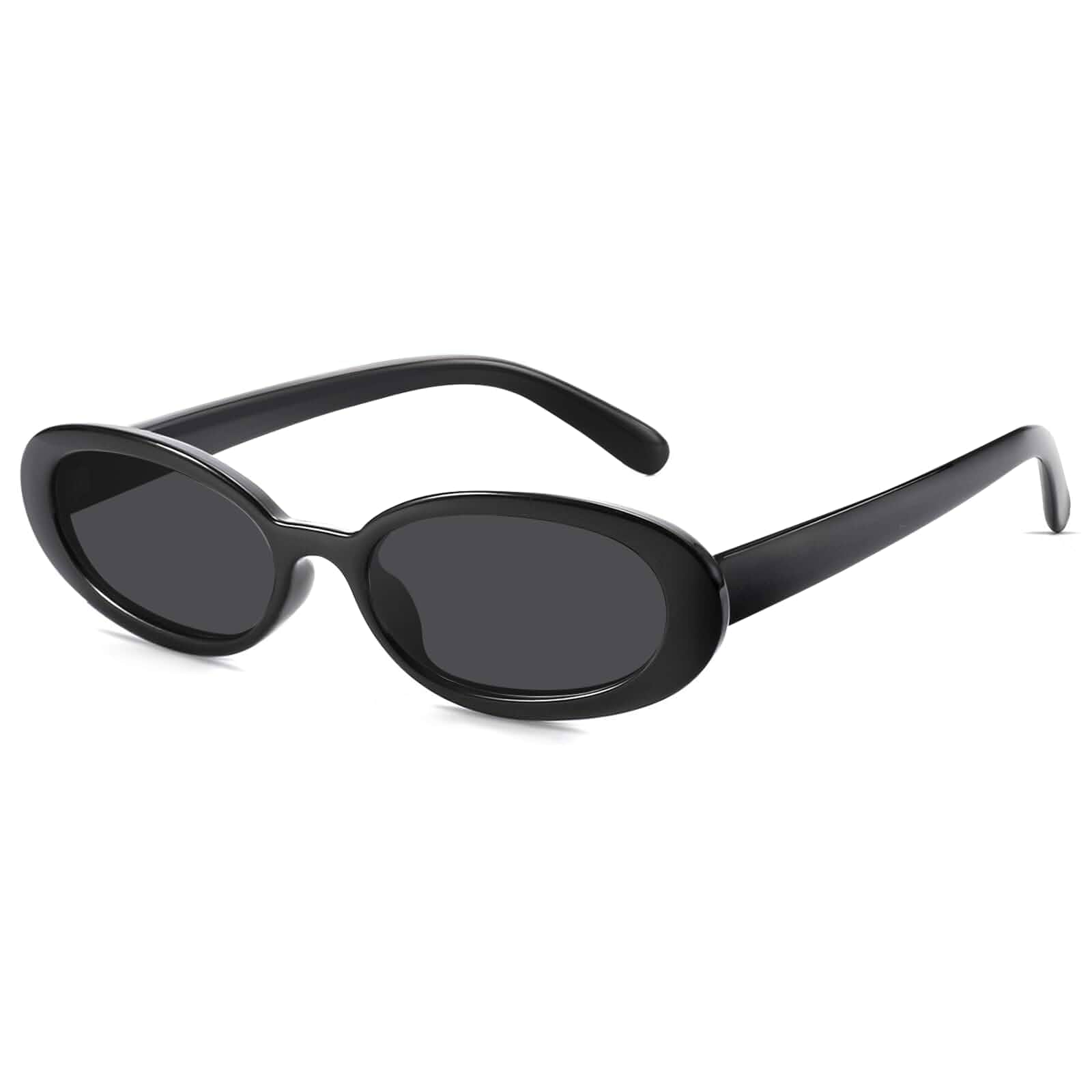 DANAMY Sunglasses Womens Retro Oval Sunglasses for Women Men Fashion Small Oval Sun Glasses 90s Vintage Driving Shades Adult