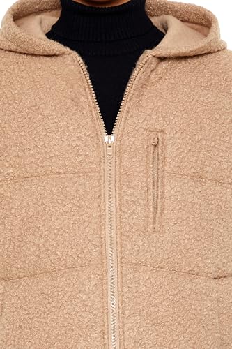 Forever 21 Men's Hooded Faux Shearling Vest4