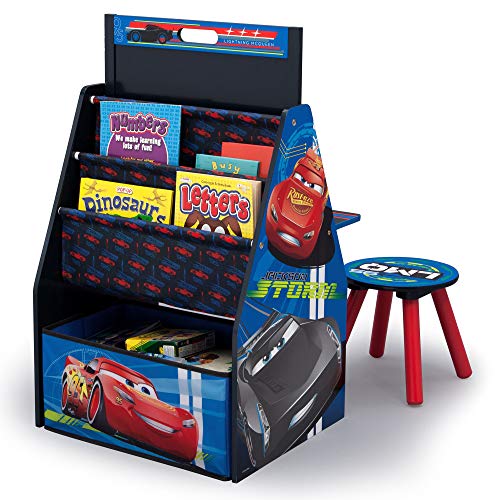 Image of Delta Children Kids Easel and Play Station - Ideal for Arts & Crafts, Drawing, Homeschooling and More, Disney /Pixar Cars
