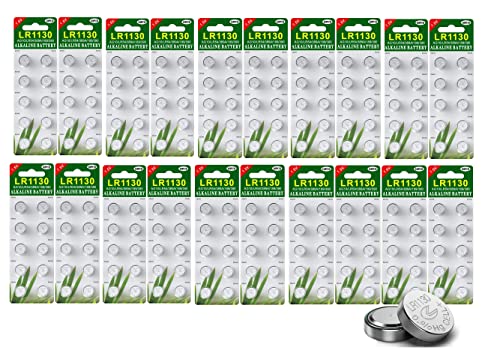 400 Pack Button Cell Batteries 1.5V Alkaline AG10 189 389 LR1130 with Long Shelf Life