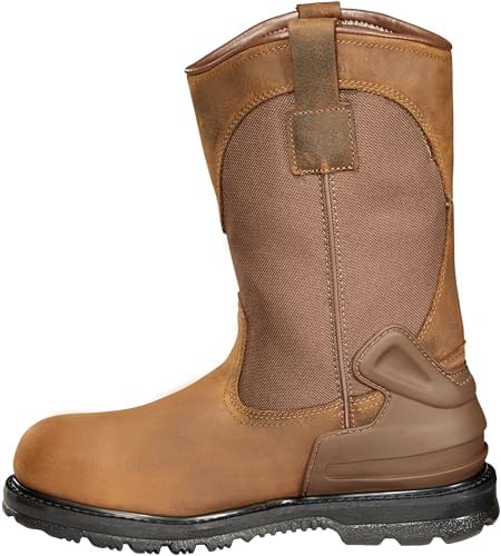 Carhartt Men's Rugged Flex Square WP 11" Steel Toe Wellington Construction Shoe, Brown/Black, 10.5 Wide | Image 6