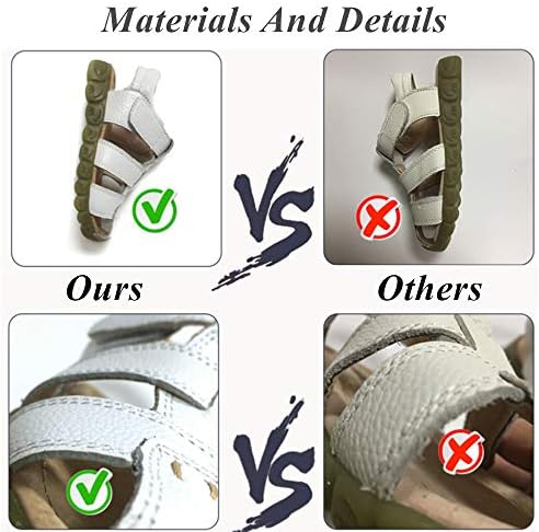 BININBOX Summer Breathable Sandals Girl Boys Toddler Kid Casual Sport Shoe Soft Closed-Toe Retro(10 M US Toddler,Black) | Image 5
