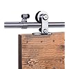 Schuifdeursysteem Rvs, CCJH Schuifdeurbeslag Set – 180cm Roestvrij Railsysteem, Schuifdeur Systeem Spaakwiel Voor Houten…