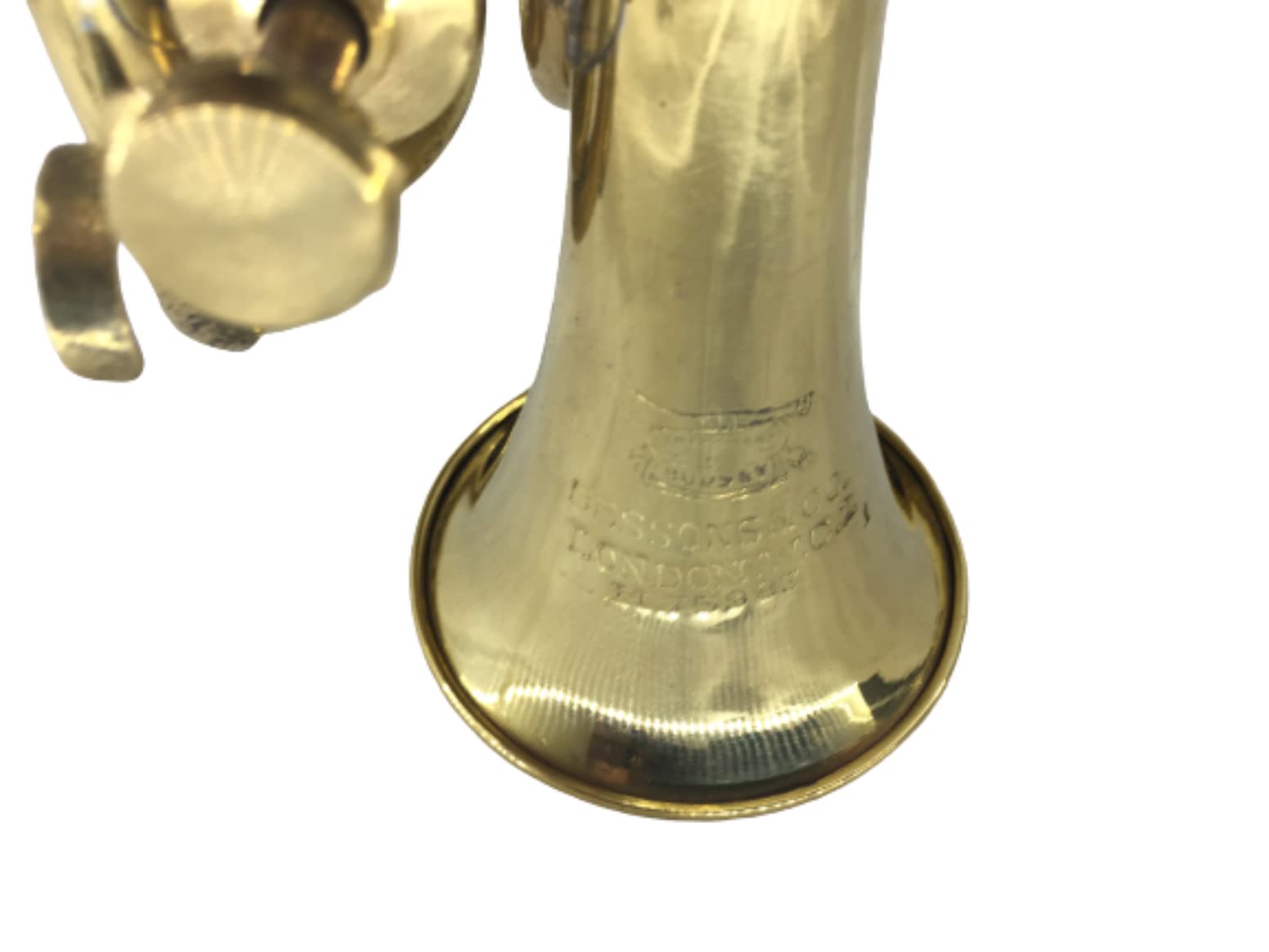 Trompete aus Messing mit Etui, für Zuhause, Wohnzimmer, Kunst, Made in Italy