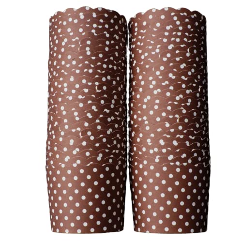 BAKE-IN-CUP Paper Baking Cups (Polka Dots), Greaseproof Disposable Cupcake Liners
