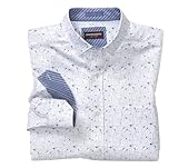 Johnston & Murphy Men's Printed Cotton Shirt White Airplane