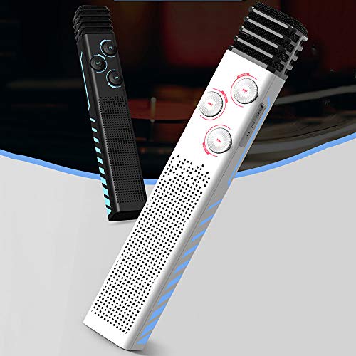 Microphone Xinjin Mikrofon Drahtloses Mikrofon Mit Blinkenden Lichtern Tragbarer Haltegriff Mikrofon Lautsprecher für… – Bild 3