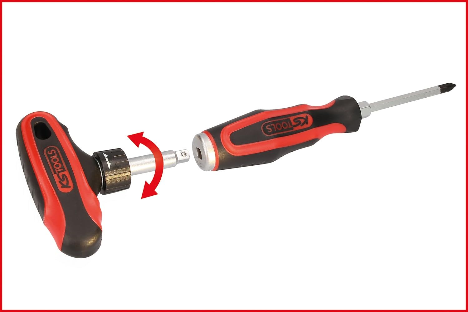 KS Tools 151.1150 Juego de destornilladores con cabeza de impacto ERGOTORQUEmax, 13 pzs.
