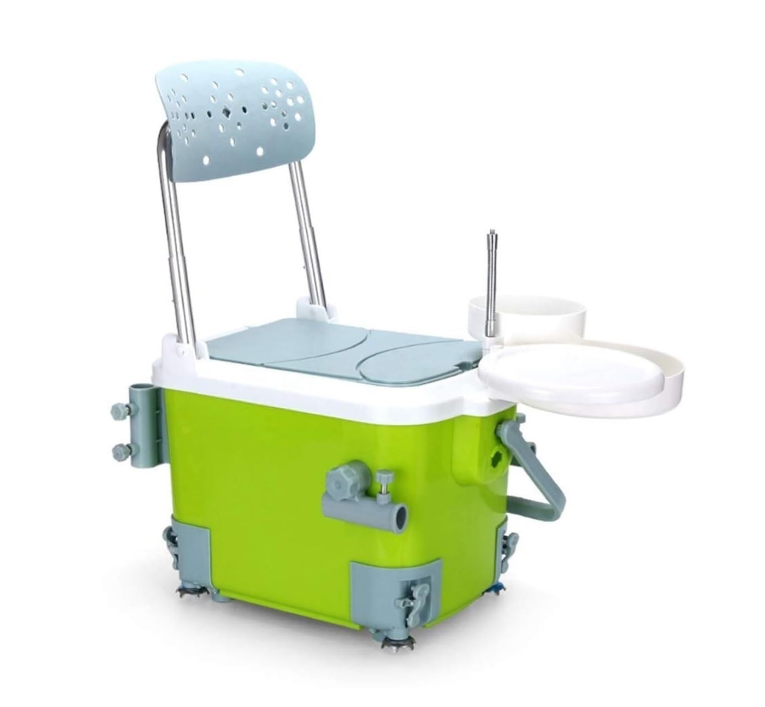 Lure Tackle Box Containers Fishing Box Bucket Multifunctional Gear Accessories With Foldable Backrest Tackle Saltwater Fishing Gear