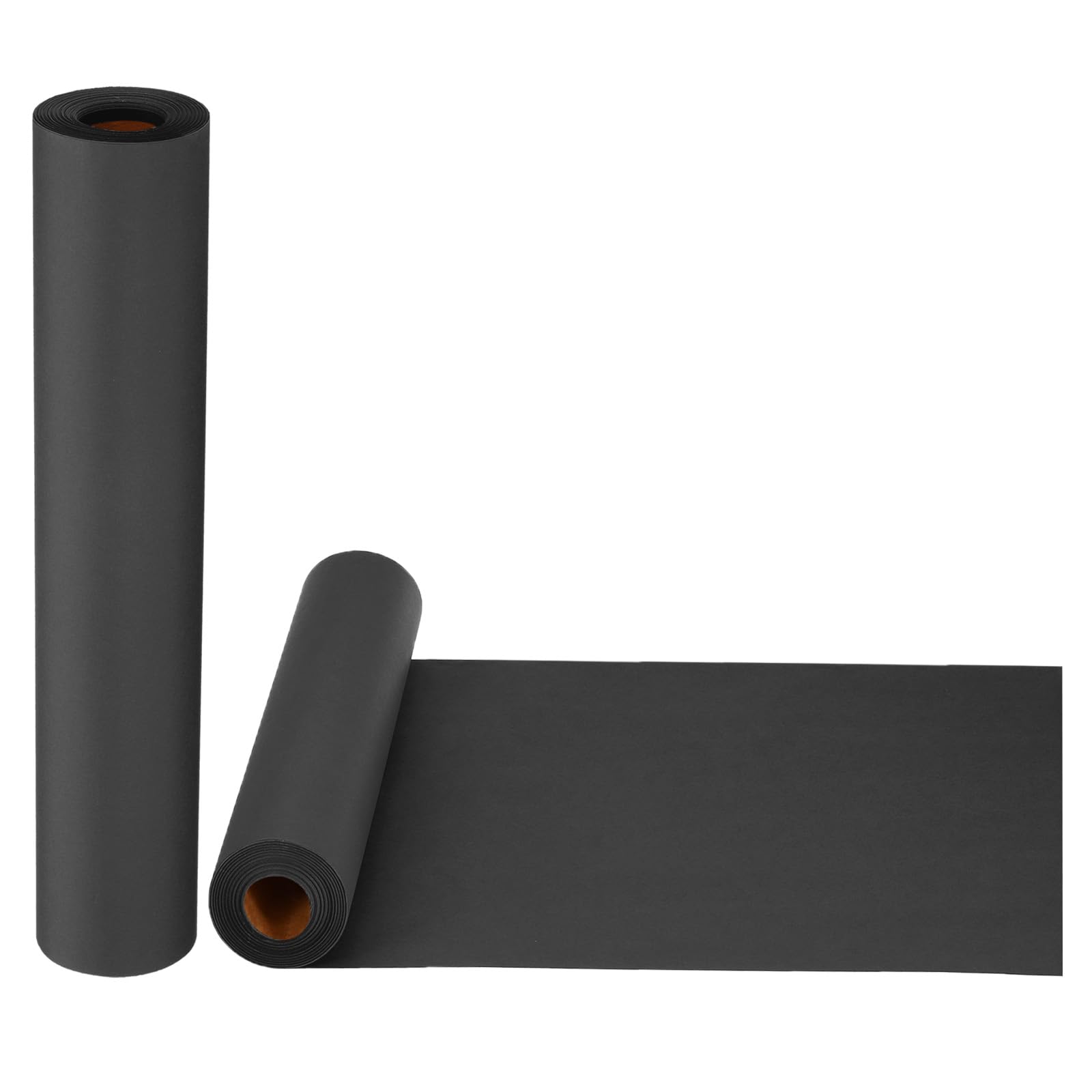 PATIKIL Papel de Regalo 2 Rollos 15"x800" (66') 80 GSM Rollo de Papel Kraft para Envolver Pósteres Tablones de Anuncios Envoltura de Regalos Envoltura de Ramo de Flores Negro
