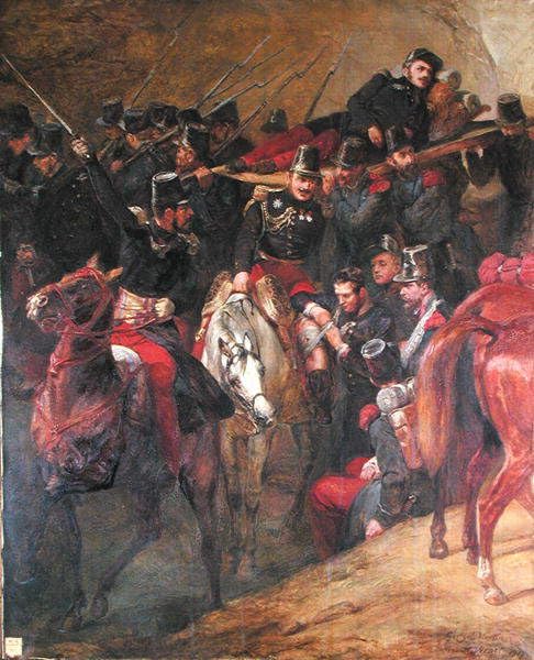 Peinture sur Toile L'attaque de Muzayah par Vernet, Déco Chambre 60x90cm