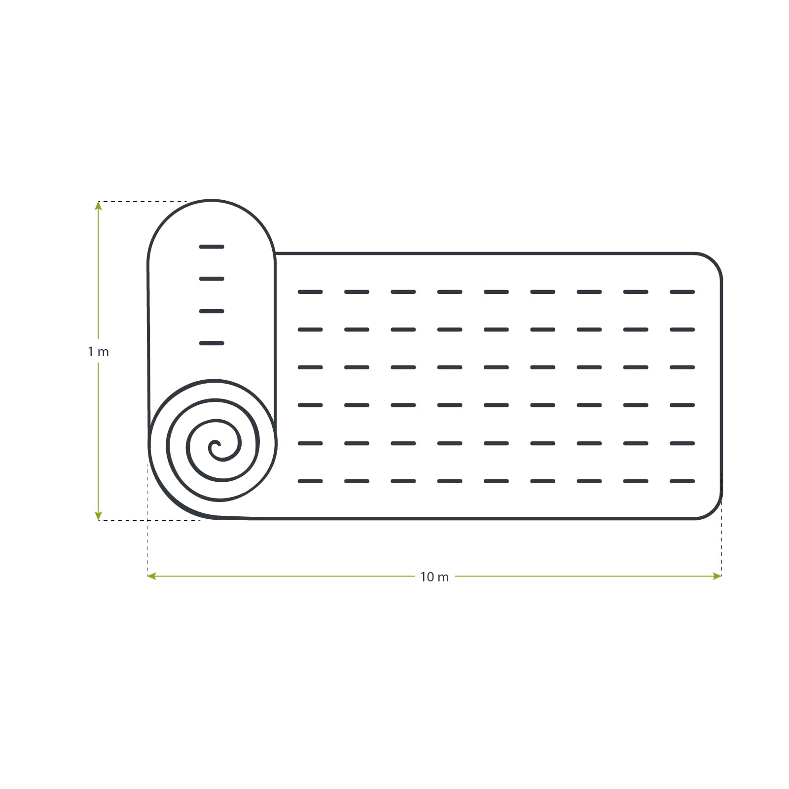Gardiun Rouleau Bitume pour Toit 10m² Toitures Étanches | Prévient Les Fuites et Filtration | sous-Couche Bardeau Rouleau 100×1000 cm