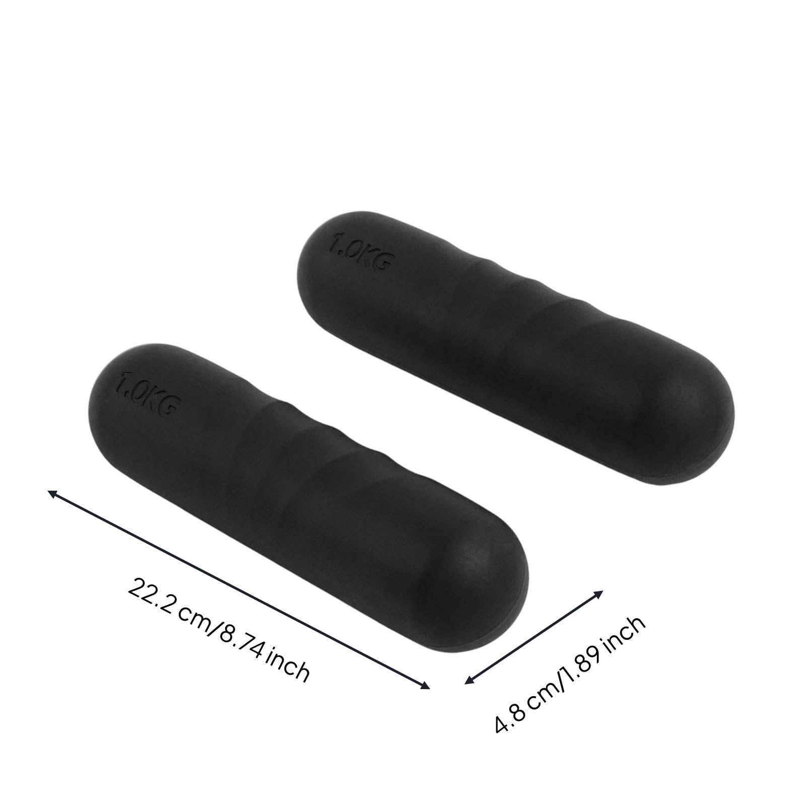 Mancuerna de Entrenamiento Fitness Pesas de Mano Hierro Fundido Silicona Antideslizante Diseño Cómodo y Compacto para Fuerza y Tonificación Adecuada para Hombres y Mujeres en