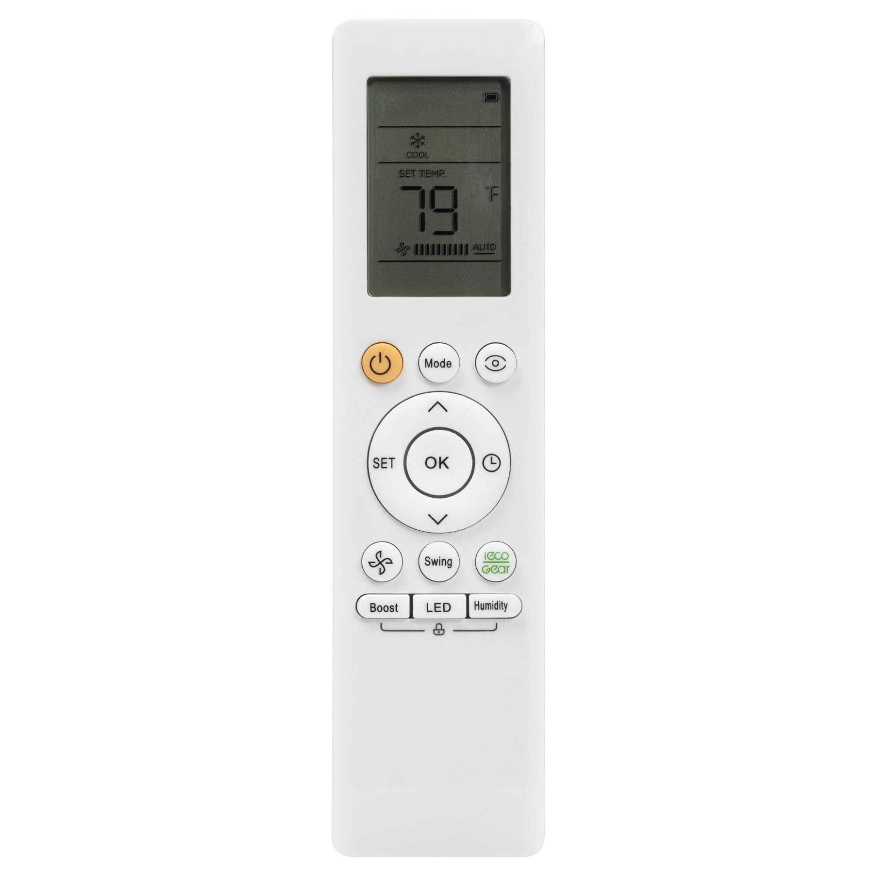 RG10A(B2S)/BGEF Air Conditioner Remote Control for MIDEA/Carrier Air Conditioner RG10L1(C2HS)/BGEF RG10B(B1)/BGEFU1 RG10L(2HS)/BGEFU1 with Cool and Heat Function