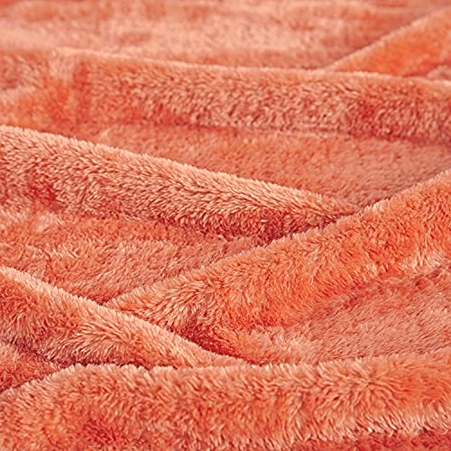 Superior Ultra-Soft, 100% Micro Polyester Fleece Blanket, Throw, Coral #TOP3