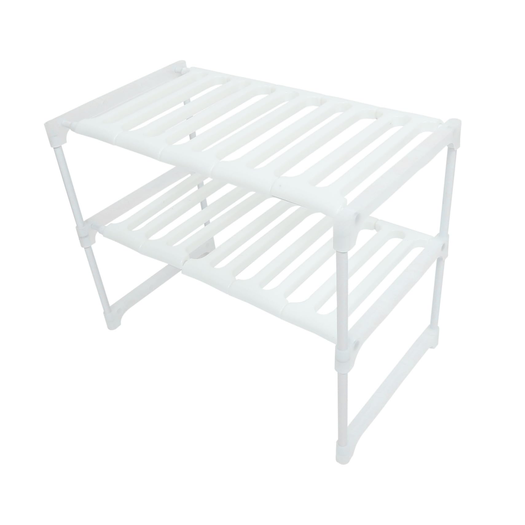 CIYODO Ergonomic Kitchen Utensils Holder Under Sink Storage Rack Stainless Steel Plastic