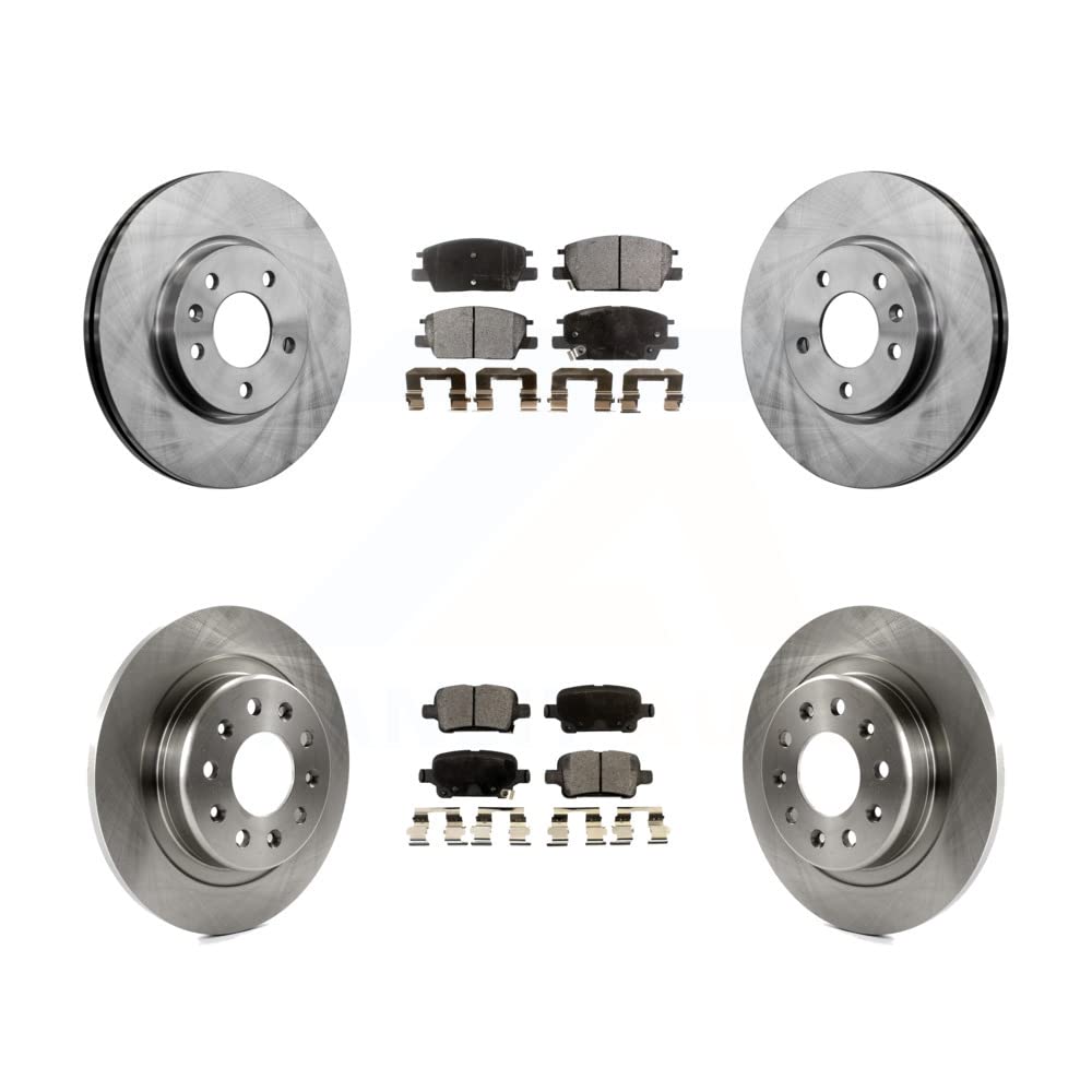 Transit Auto - Front Rear Disc Brake Rotors And Ceramic Pads Kit For Chevrolet Equinox GMC Terrain Buick LaCrosse K8T-100878