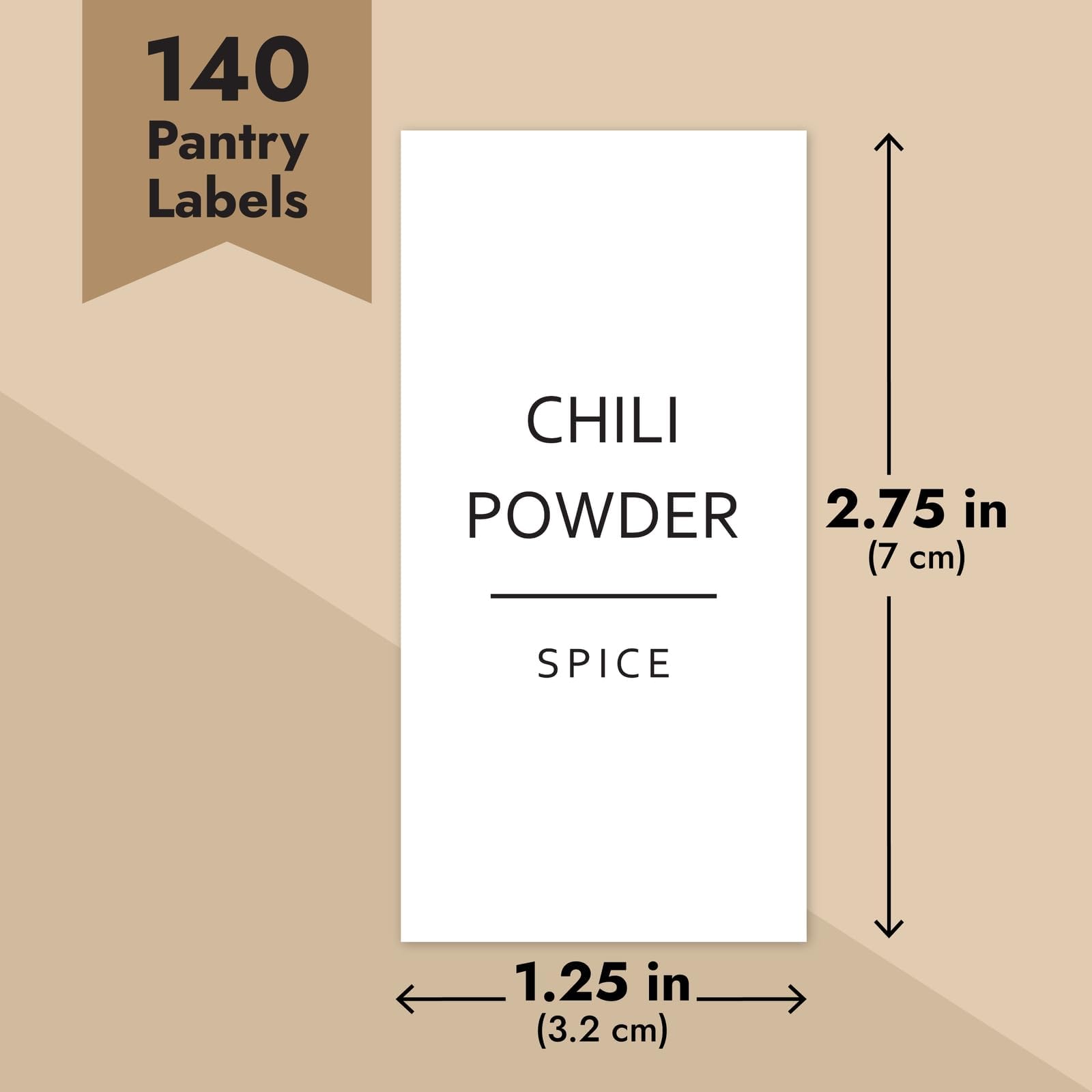 Talented Kitchen 140 Minimalist Spice Labels Set. Black Print on White Matte Backing, Water Resistant. Spice Jars Vinyl Organization Storage. Spice Rack Organization System (140 Fine Line Spice Label)