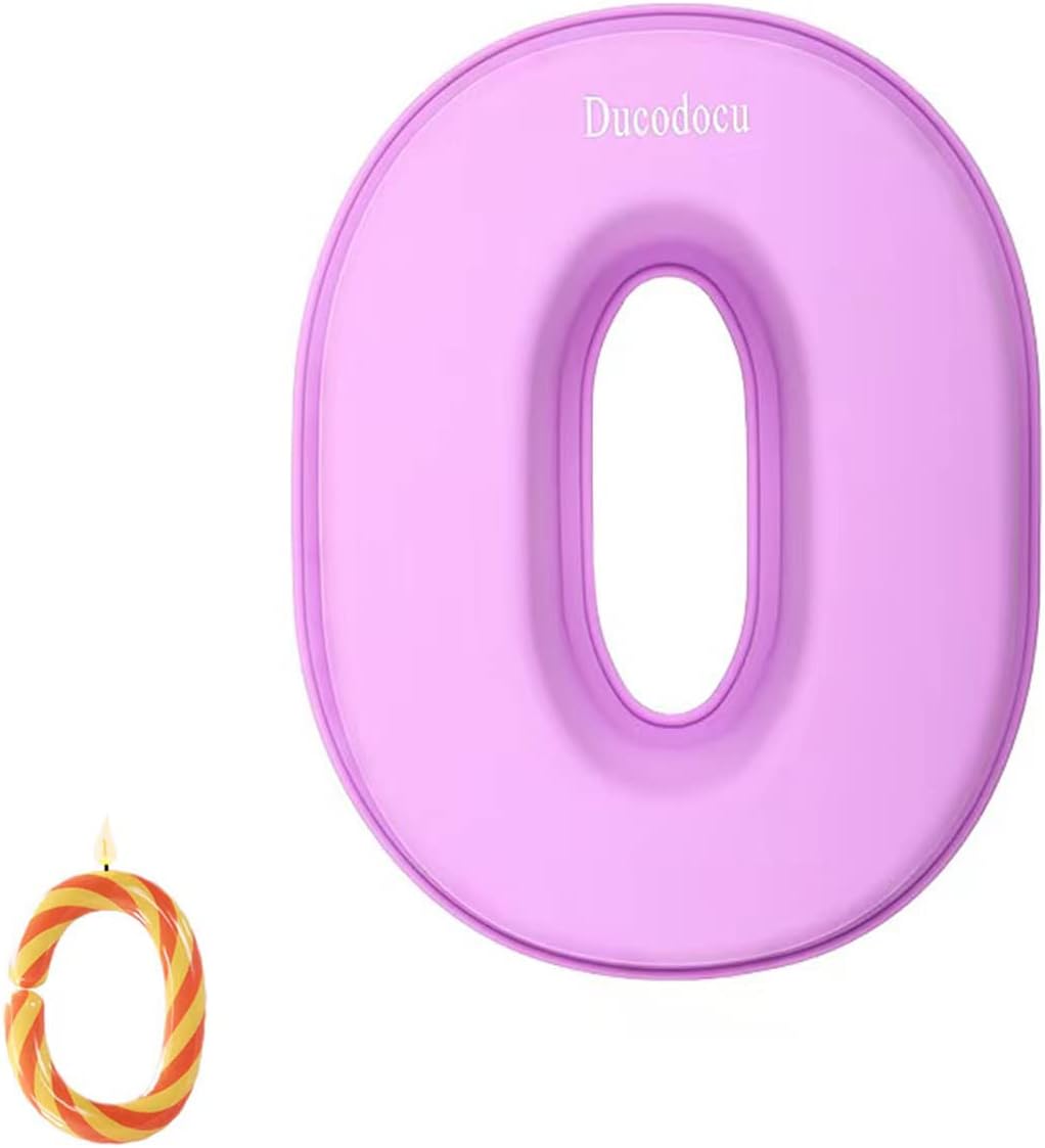 Ducodocu Large Silicone Number Cake Mould 3D Novelty Cake Pan DIY Baking Mold for Birthday Anniversary Number of 5