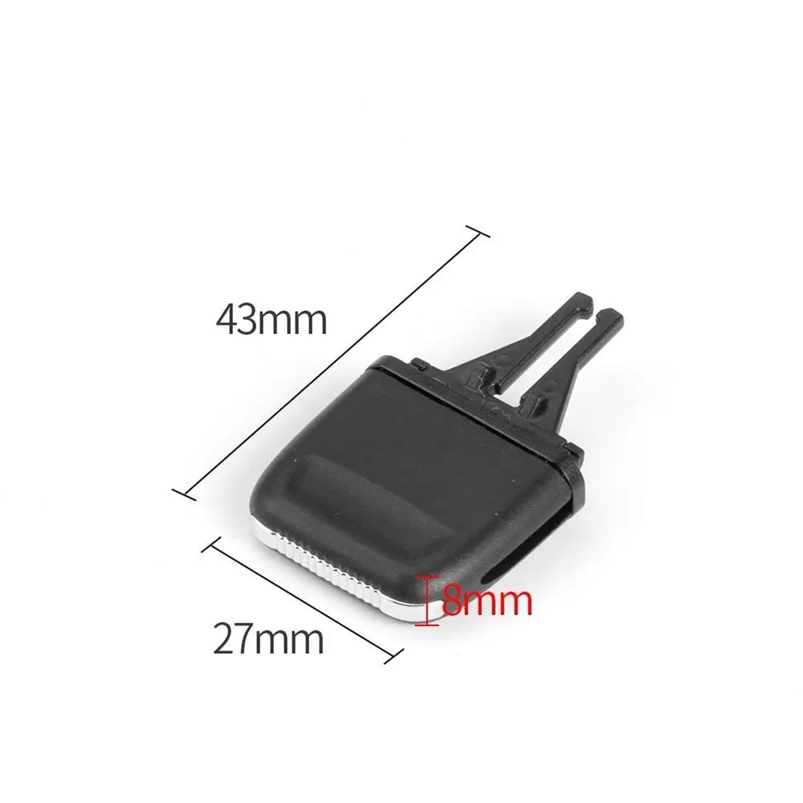 BTFWM Interni auto cruscotto anteriore griglia di ventilazione AC presa linguetta clip manopola scorrevole, for Porsche, Boxster Cayman 981 2013-2015 Supporto per bocchetta di aerazione