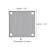 uxcell PC Dust Fan Screen with Screws for Cooling Dustproof Case Cover PVC 50mm 5pcs