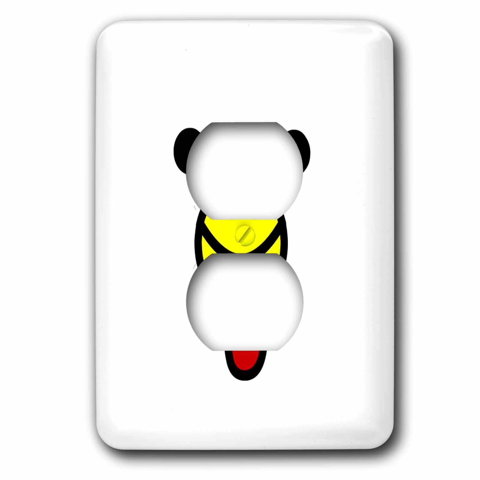 Tapa de enchufe de pollo 3dRose decorativa para cocinas rústicas