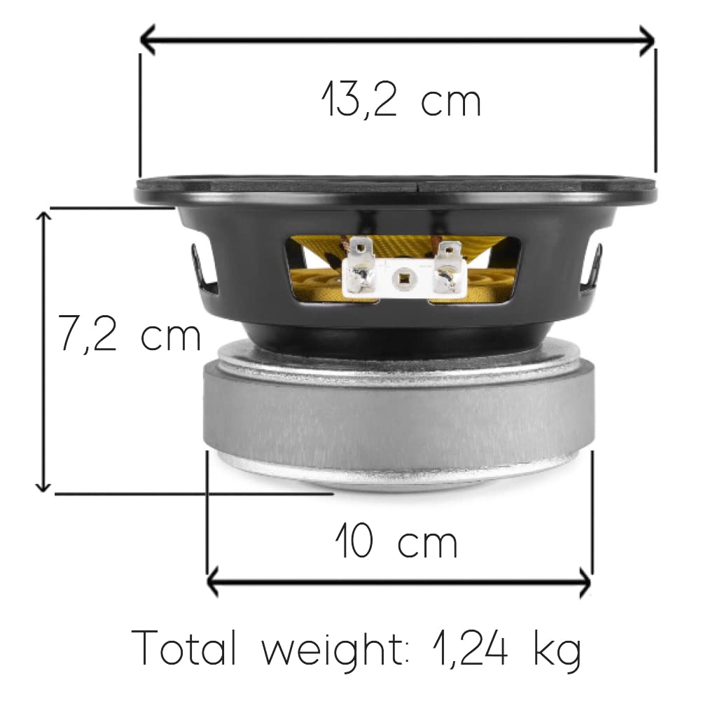ZESTAW DO FENTON 902.420 WK14 1 głośnik niskotonowy szerokopasmowy kevlar 13 cm 130 mm 5,25", 100 watów rms 200 watów maks., 8 omów, czułość 89 dB, zawieszenie gumowe, 1 sztuka + 3 naklejki