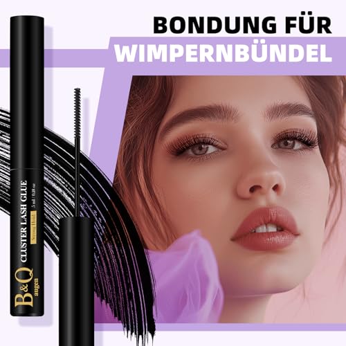 7. Bild von B&Qaugen Wimpern Kleber DIY für Wimpern Bond B&Q Schwarz Wimpernkleber für Wimpern Einzeln Wasserfest Wimpernkleber Sehr Stark Für Anfänger Lash Glue Heimwerken zu Hause (Black,5ml)