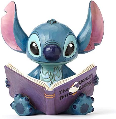 Enesco Disney Traditions by Jim Shore “Lilo and Stitch” Stitch with a Storybook Stone Resin Figurine, 5.75”, Blue