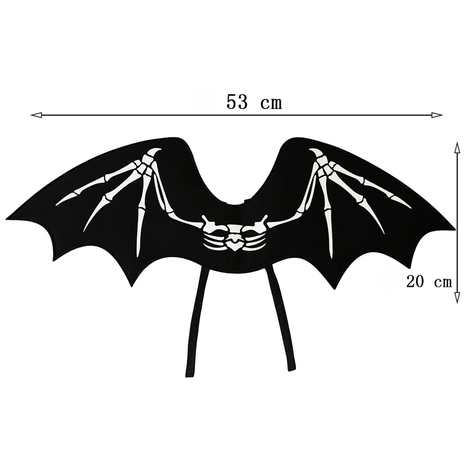 Kids Halloween Black Demon Devil Angel Wings Gothic Bat Wing Costume Accessory for Boys Girls Fancy Dress Cosplay School Play Party Prop - Image 2