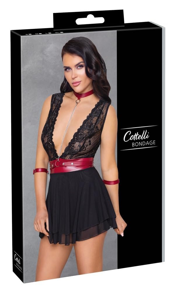 Cottelli BONDAGE Babydoll Schwarz M