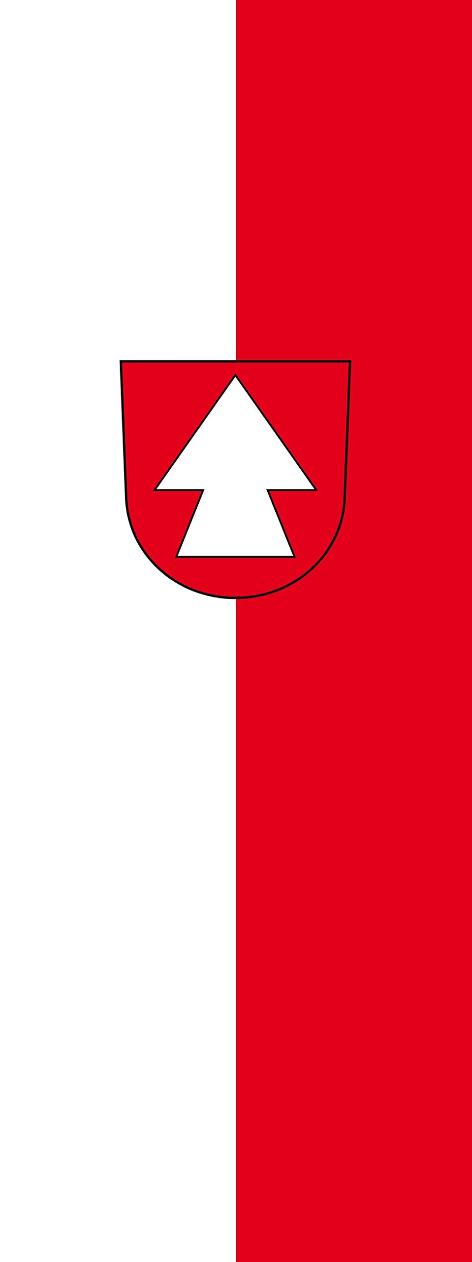 Drapeau Hirrlingen portrait 400x150cm anti-enroulement pour grand mât