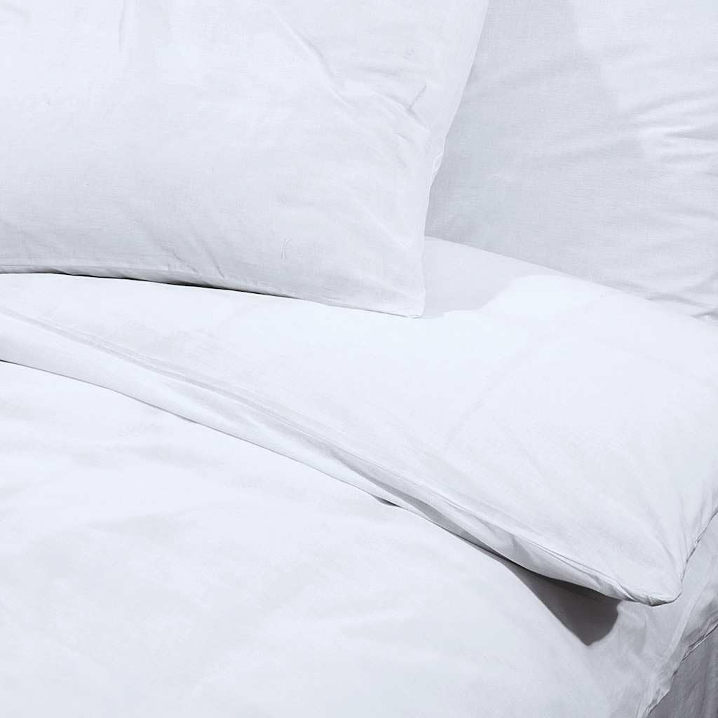 Set Copripiumino Bianco 260x240 cm in Cotone,Casa e Giardino,Biancheria,Lenzuola e Coperte,Copripiumini,1.18kg - 136164