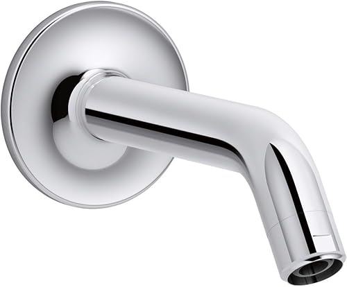KOHLER 933-CP Purist - Brazo de ducha y brida, accesorios de cabezal de ducha, conexión 12 - 14 NPT, se adapta a cualquier cabezal de ducha KOHLER