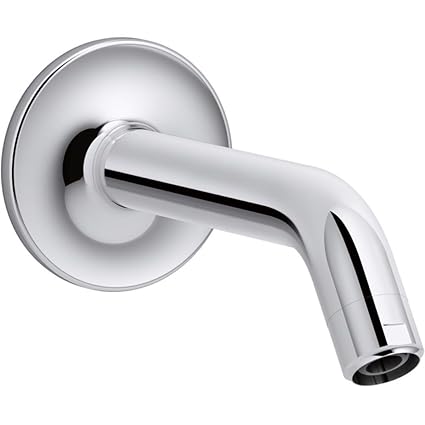 KOHLER K-933-CP Purist Shower Arm and Flange, Polished Chrome