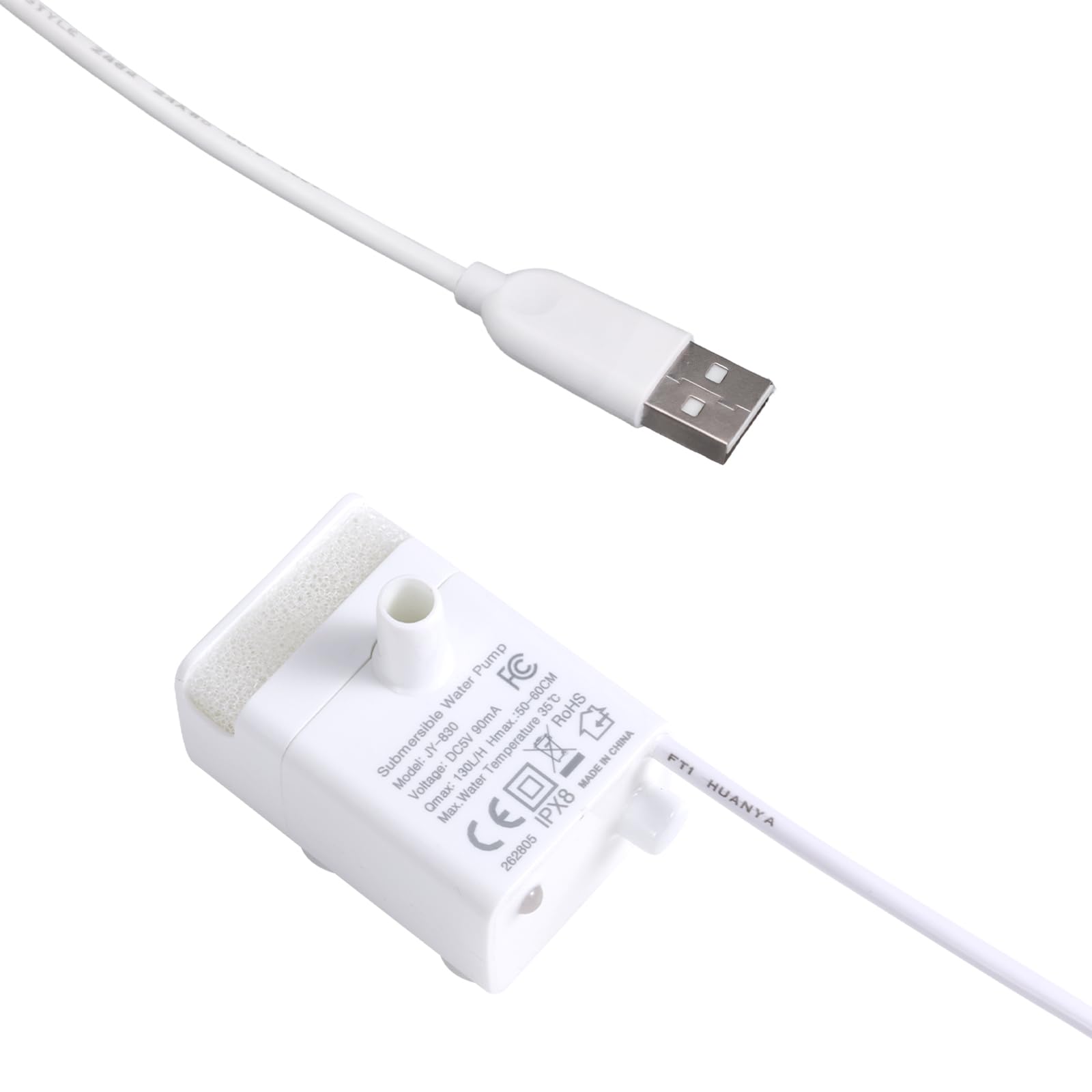 Bomba JY-830 BTFO para Bebederos de Mascotas USB de 2,2L a 7L