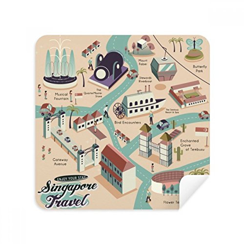 Nettoyeur écran Singapour en tissu microfibre voyage pour des lunettes nettes en vacances