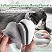Katzenbürste mit Dampf & Auslöseknopf, Wiederaufladbar Dampfbürste von Katze Hunde, Spray Haustierhaar Bürste, Massage Steamer Kamm für Langhaar und Kurzhaar zum Entfernen Losem Fell und Schmutz
