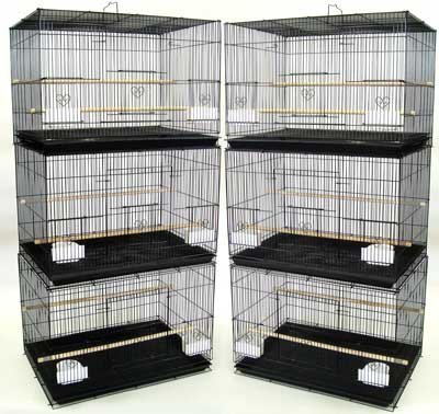 212 Main Lot of Six Small Bird Breeding Cages in