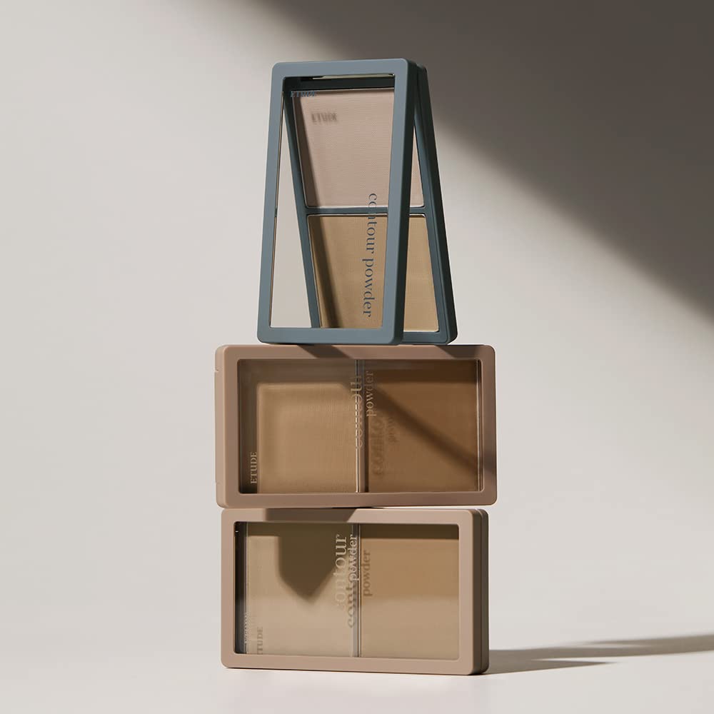 ETUDE Contour Powder - Re-illumination | Bronzer And Contour Palette To Effortlessly Define The Face Like A Selfie | Smooth, Velety Texture | Natural Look, brown, Korean Makeup, Perfect for Gift - Image 8