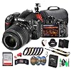 Nikon D3100 DSLR Camera Kit with 18-55mm VR Lens Beginner-Friendly & Compact (25472) + Camera Bag + 64GB Memory Card + Flexible Tripod + Cleaning Kit + Hand Strap + Card Wallet + More