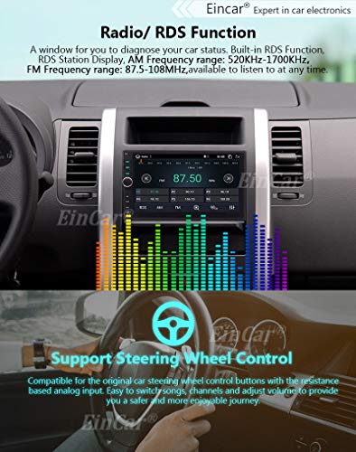 Android 10.0 Car Radio Double Din Car Stereo GPS Navigation 2G+32G Bluetooth Head Unit 7 inch Touchscreen 2 Din Car Audio Video Player Support Phone Mirror OBD2 3G/4G/WiFi USB SD AUX + Backup Camera