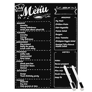 MoKo Magnetischer Menüplaner Wochenplaner Tafelfolie